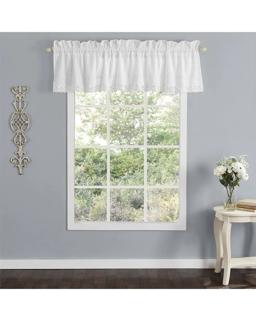 Annabella Cotton Window Valance - White image