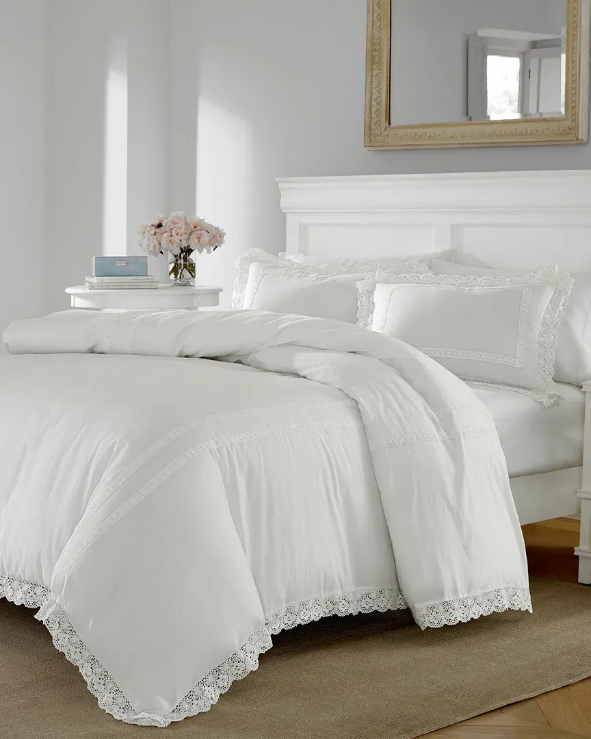Annabella Duvet Cover Set - White