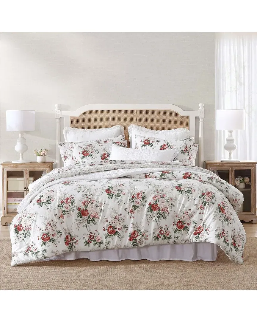 Ashfield Flannel Comforter Set - Red, Cotton image