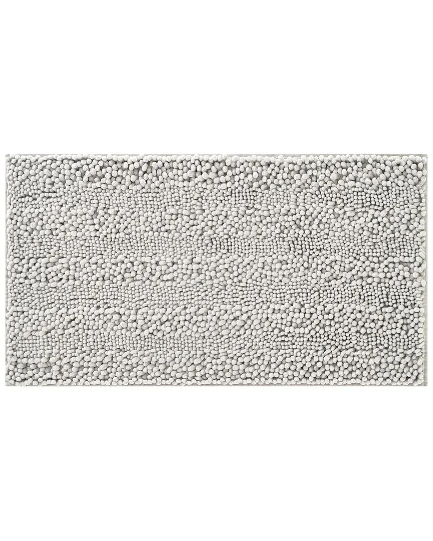 Astor Chenille Bath Mat - Light Grey