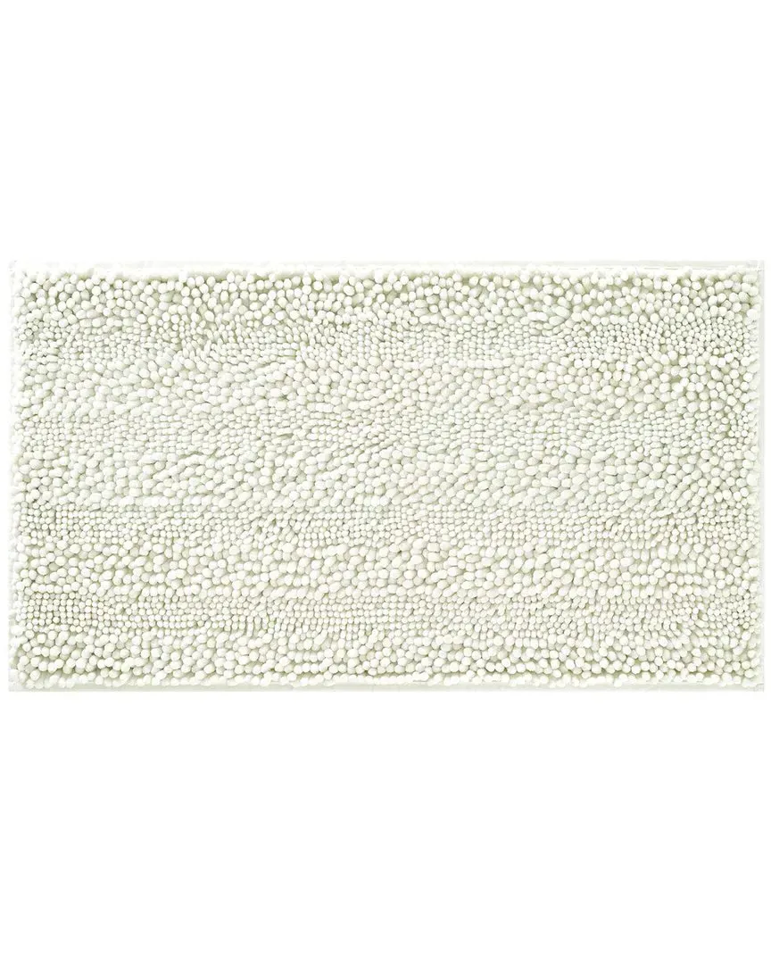 Astor Chenille Bath Mat - White