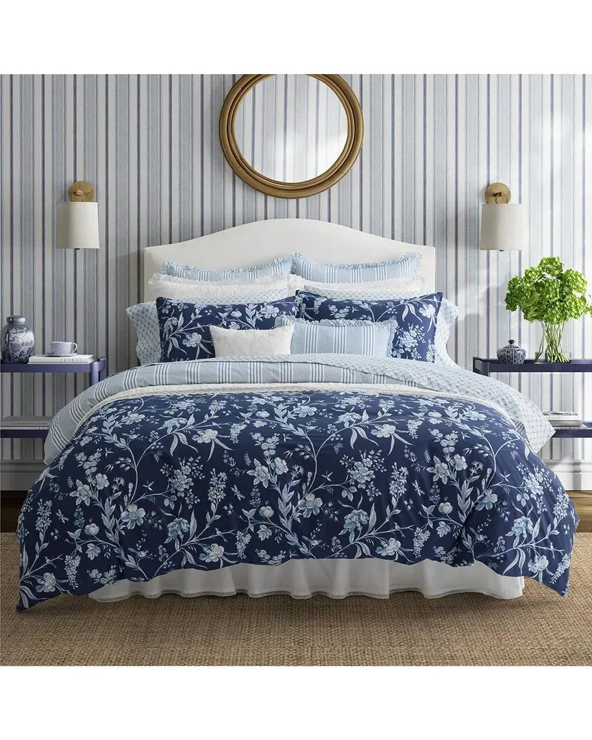 Branch Toile 7pc Comforter Bedding Set - Blue, Cotton