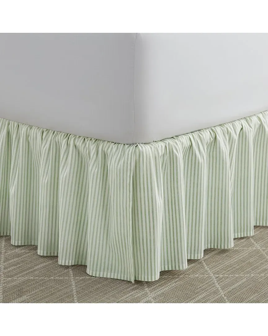 Classics of Cotton Ruffled Bedskirt - Green, Cotton image