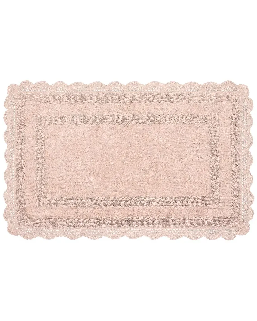 Cotton Crochet Bath Rug - Blush, Cotton