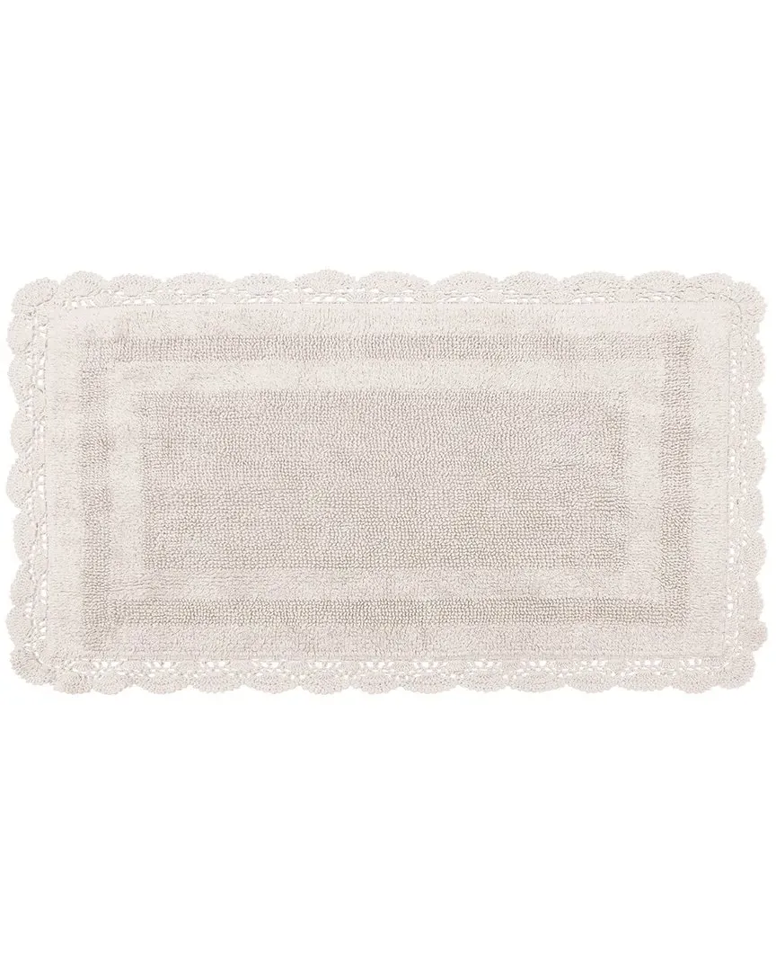 Cotton Crochet Bath Rug - White, Cotton