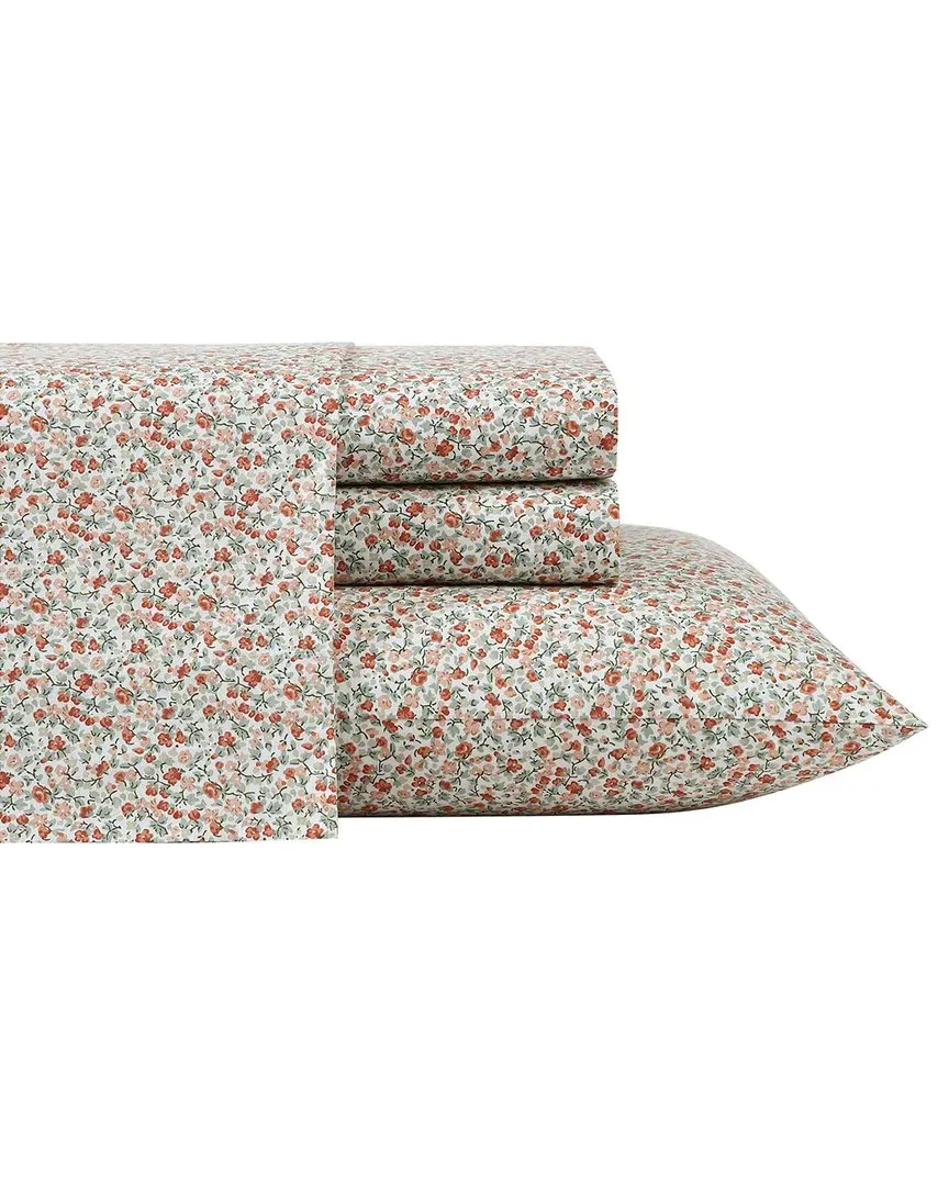 Emogene Percale Sheet Set - Terracotta, Cotton