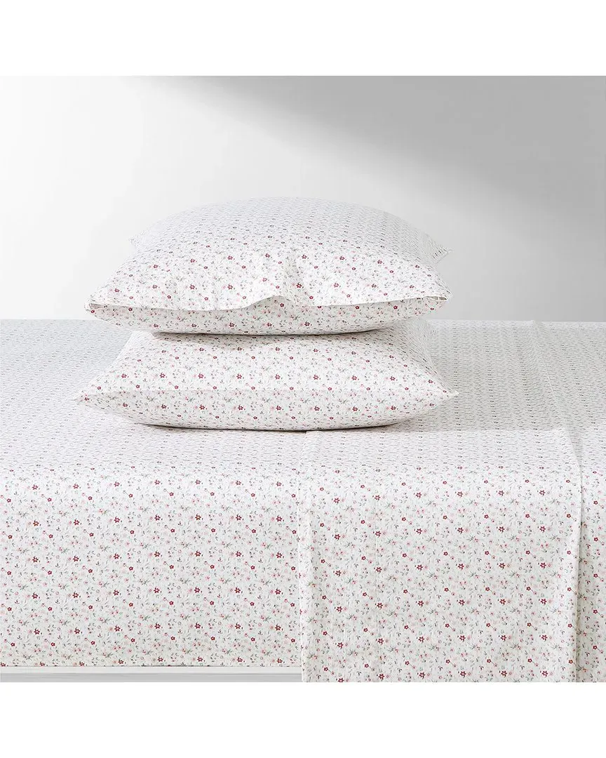 Evie King Size Sateen Sheet Set - Pink, Cotton image