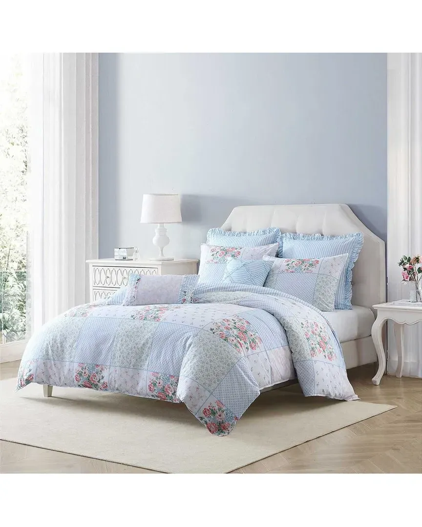 Hope Patchwork Comforter Set - Pink
