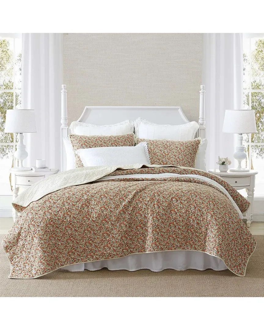 Loveston Reversible Quilt Set - Terracotta
