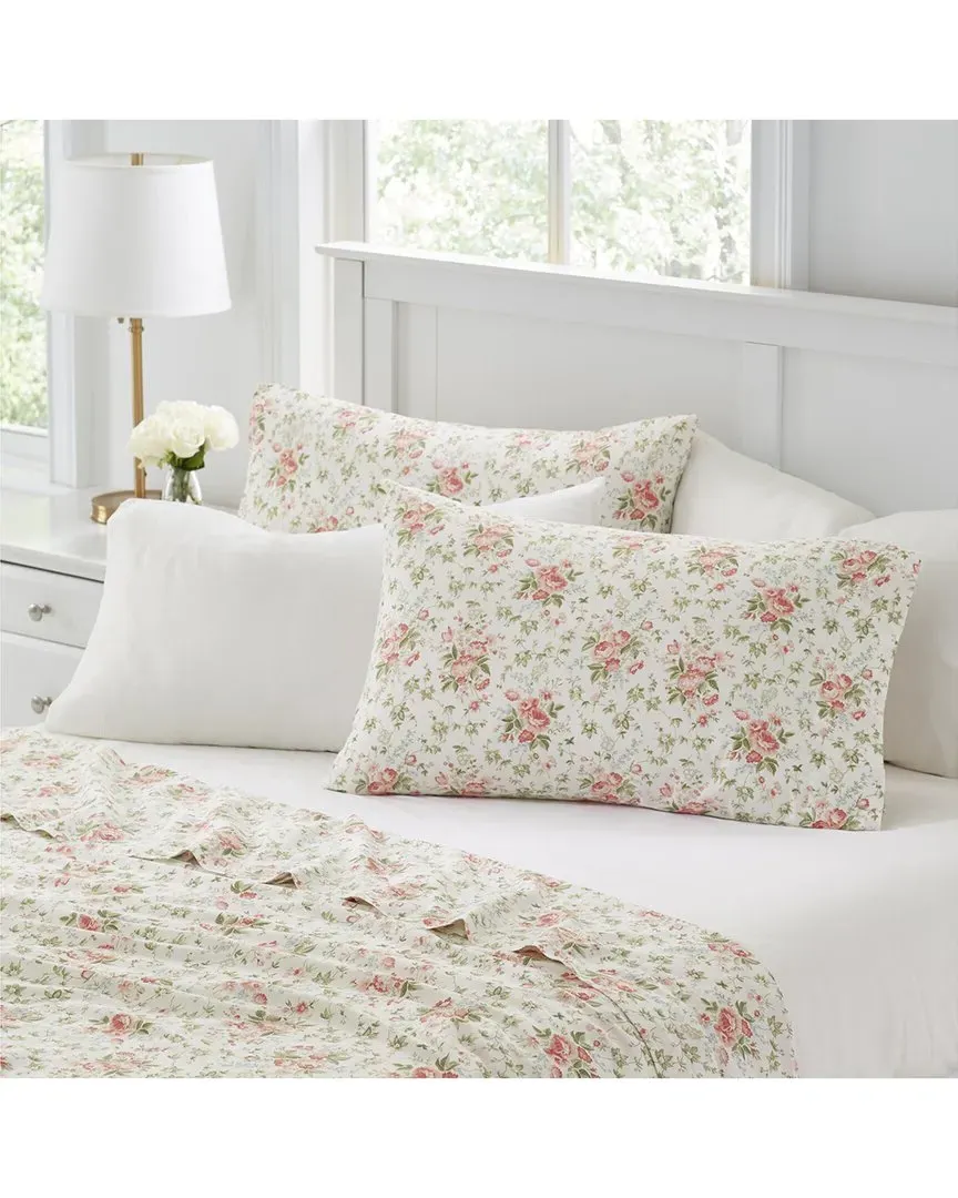 Marissa 6-Piece Sheet Set - Coral, Cotton