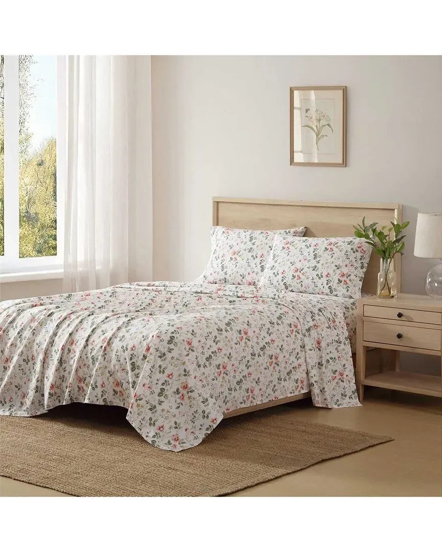 Meadow Floral 200 Thread Count Cotton Percale Sheet Set image