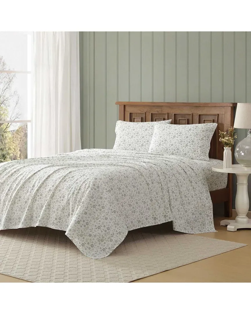 Miranda Cotton Percale Sheet Set - Sage Green image