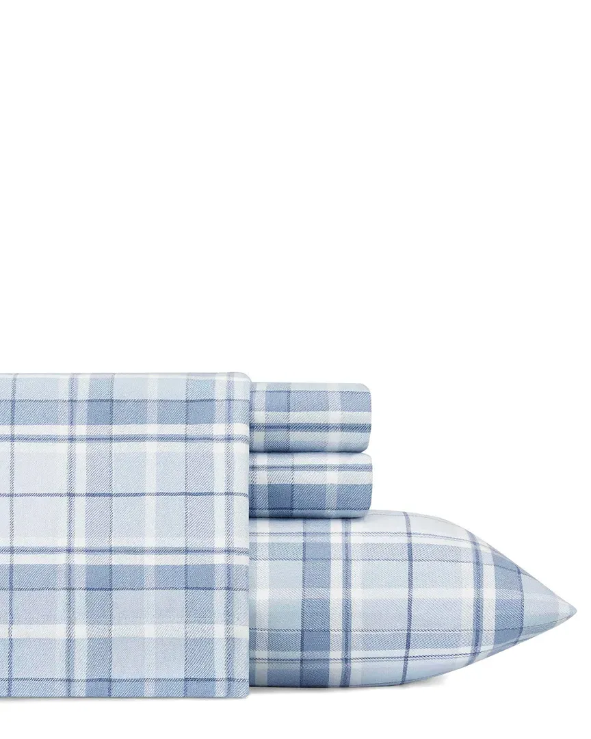 Mulholland Plaid Sheet Set - Pastel Blue, Flannel image