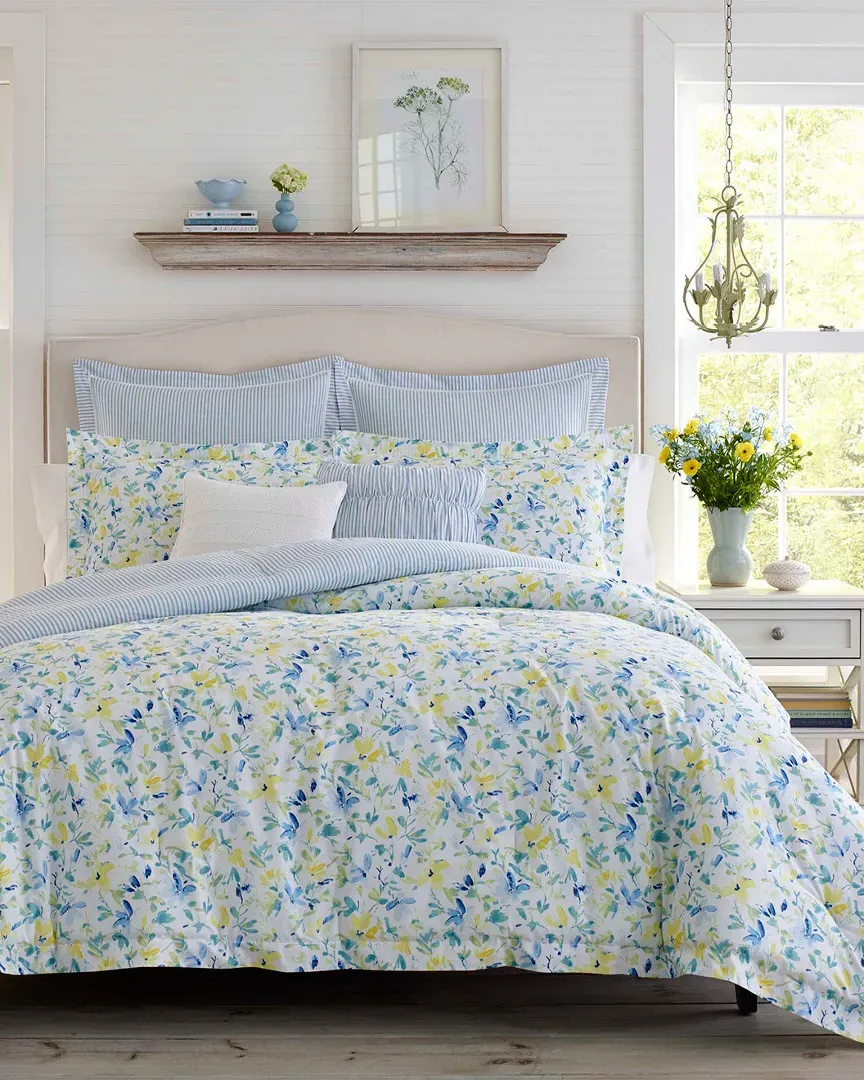 Nora Comforter Bonus Set - Blue, Cotton image