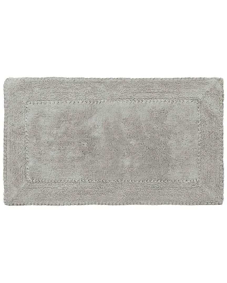 Ruffle Cotton Bath Rug - Light Gray