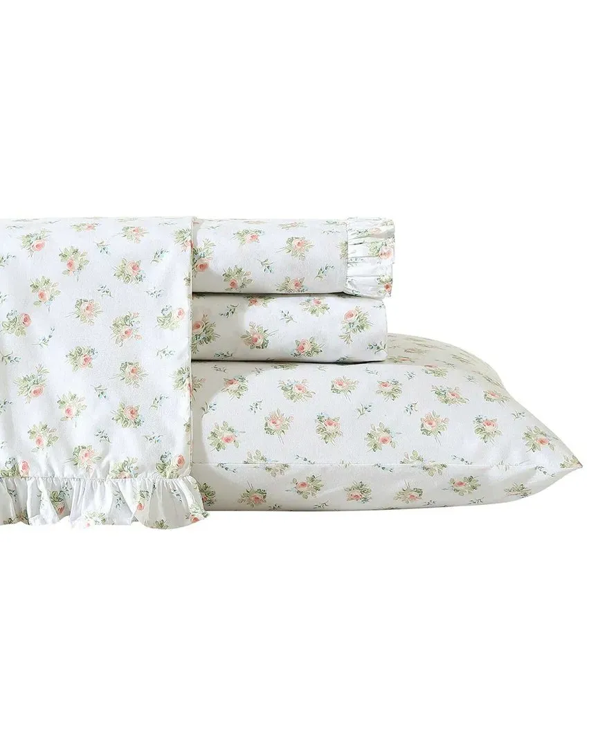 Victoria 200 Thread Count Percale Pillowcase Set - White, Cotton image