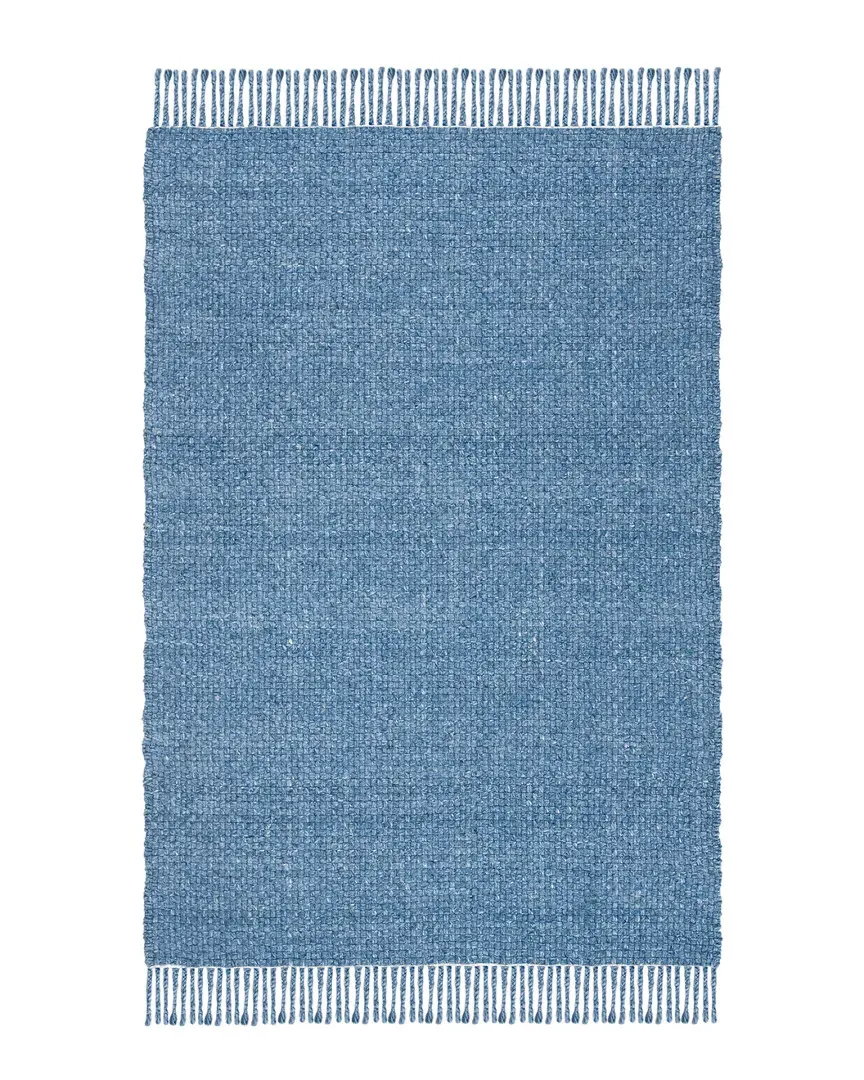 Amalie Hand-Woven Rug - Blue, Wool