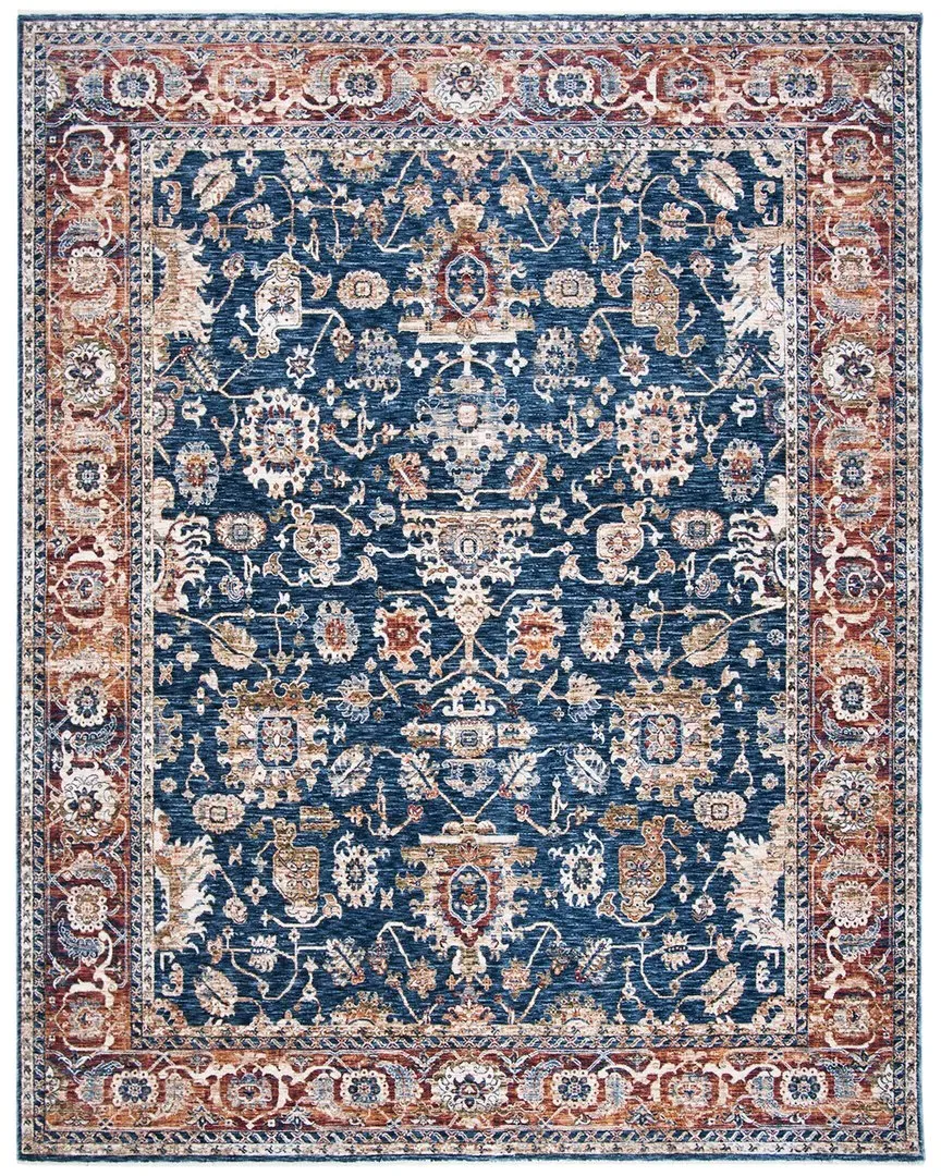 Bennet Power Loomed Rug - Blue, Polyester