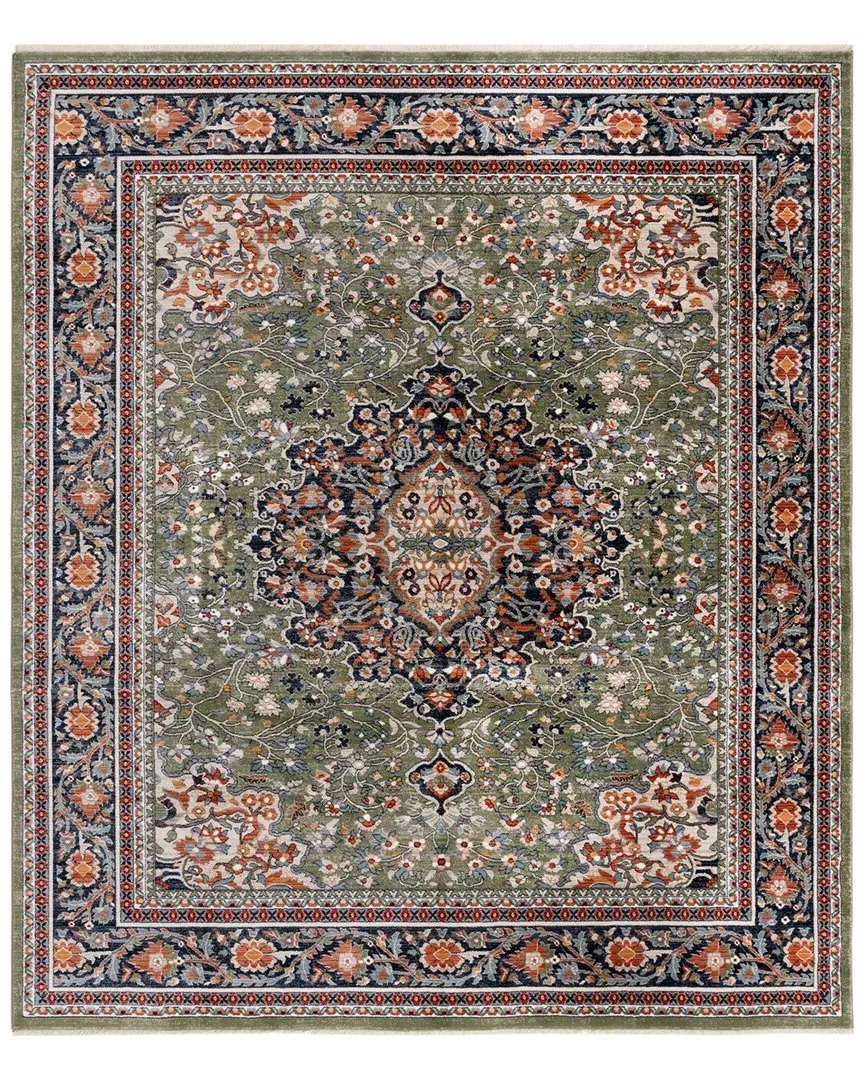 Claredale Power Loomed Rug - Green, Cotton image