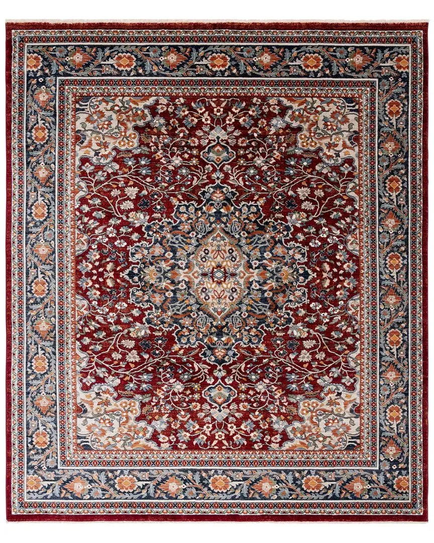 Claredale Power Loomed Rug - Red, Cotton