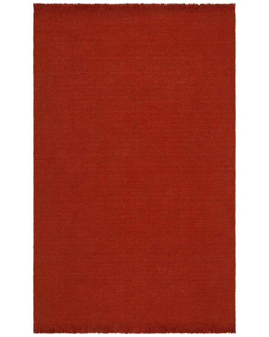 Glenville Hand Loomed Wool-Blend Rug - Rust