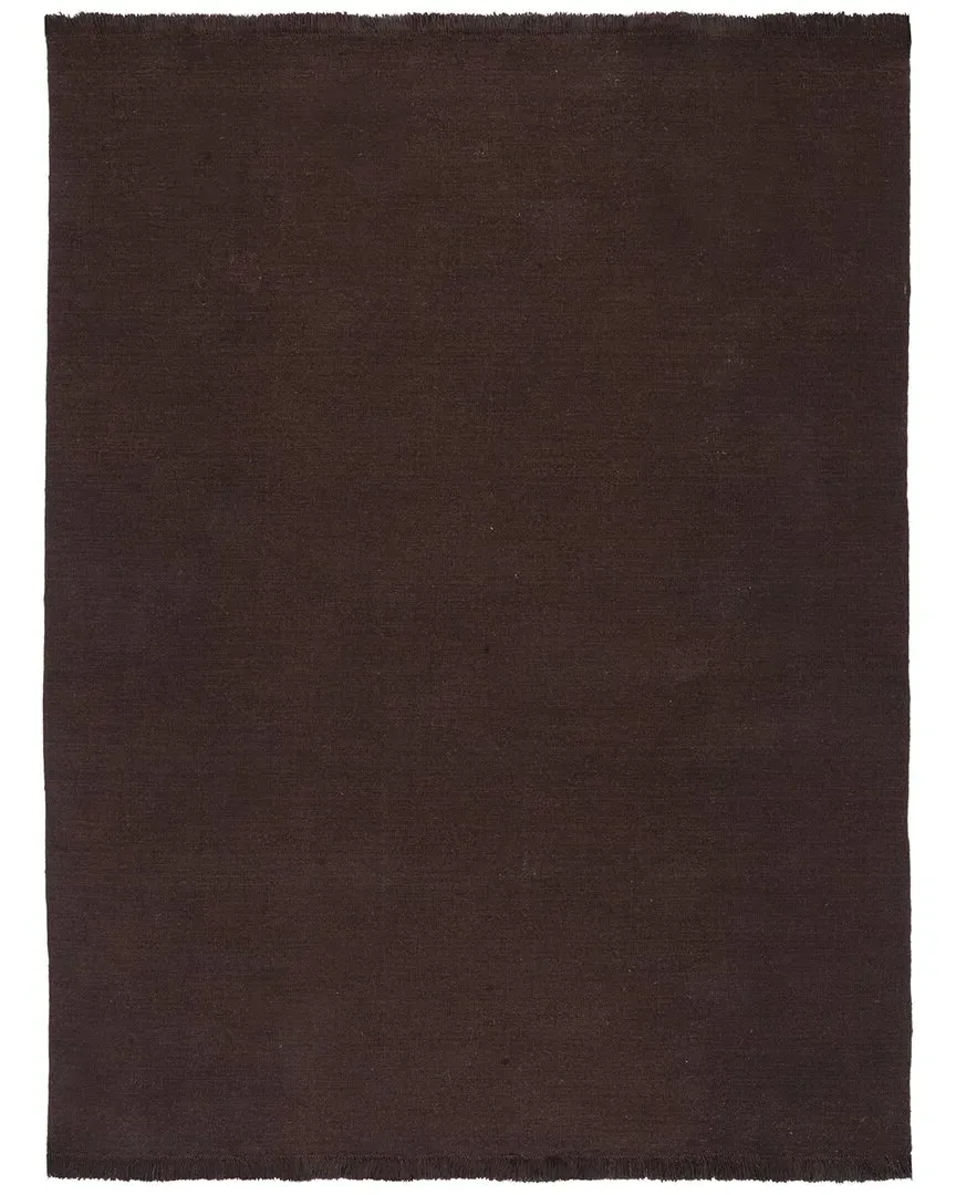 Hand Loomed Wool Rug - Brown