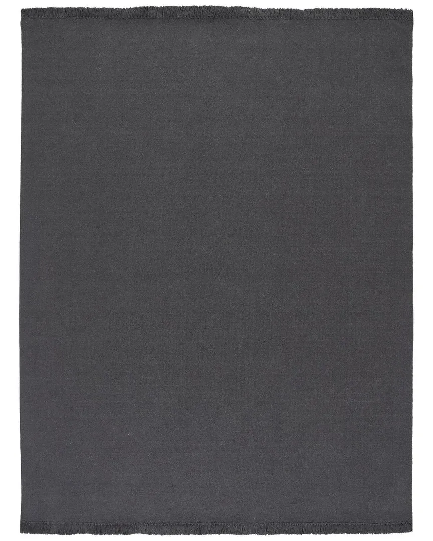 Hand Loomed Wool Rug - Charcoal