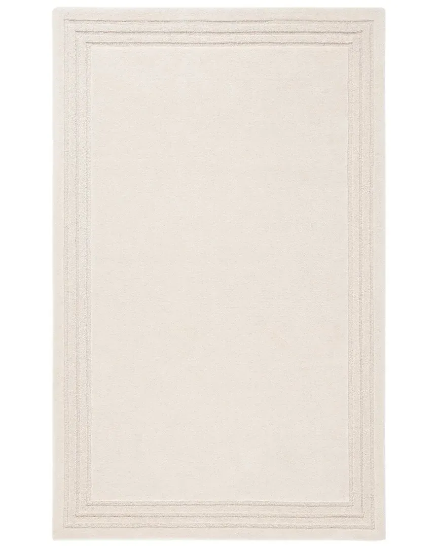 Hand Tufted Area Rug - Ivory, Wool & Cotton