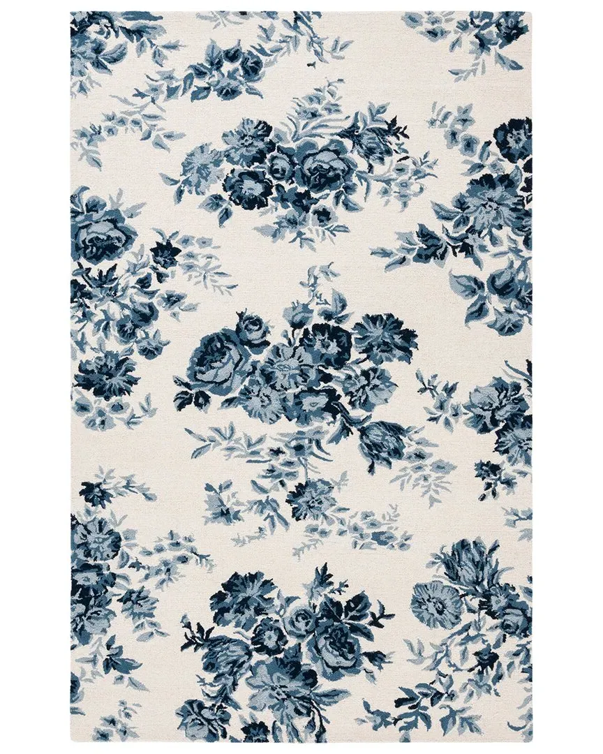 Hand Tufted Area Rug - Ivory, Wool & Cotton