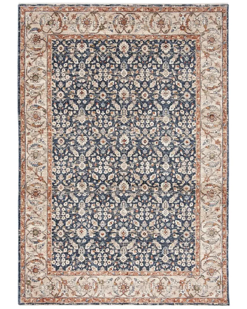 Helena Power Loomed Rug - Navy, Polyester