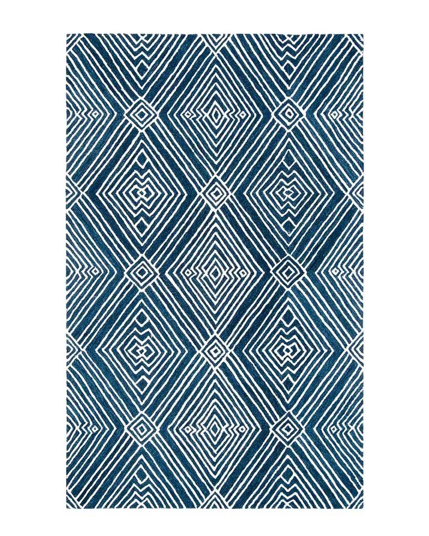 Isabella Hand-Loomed Rug - Indigo, Wool