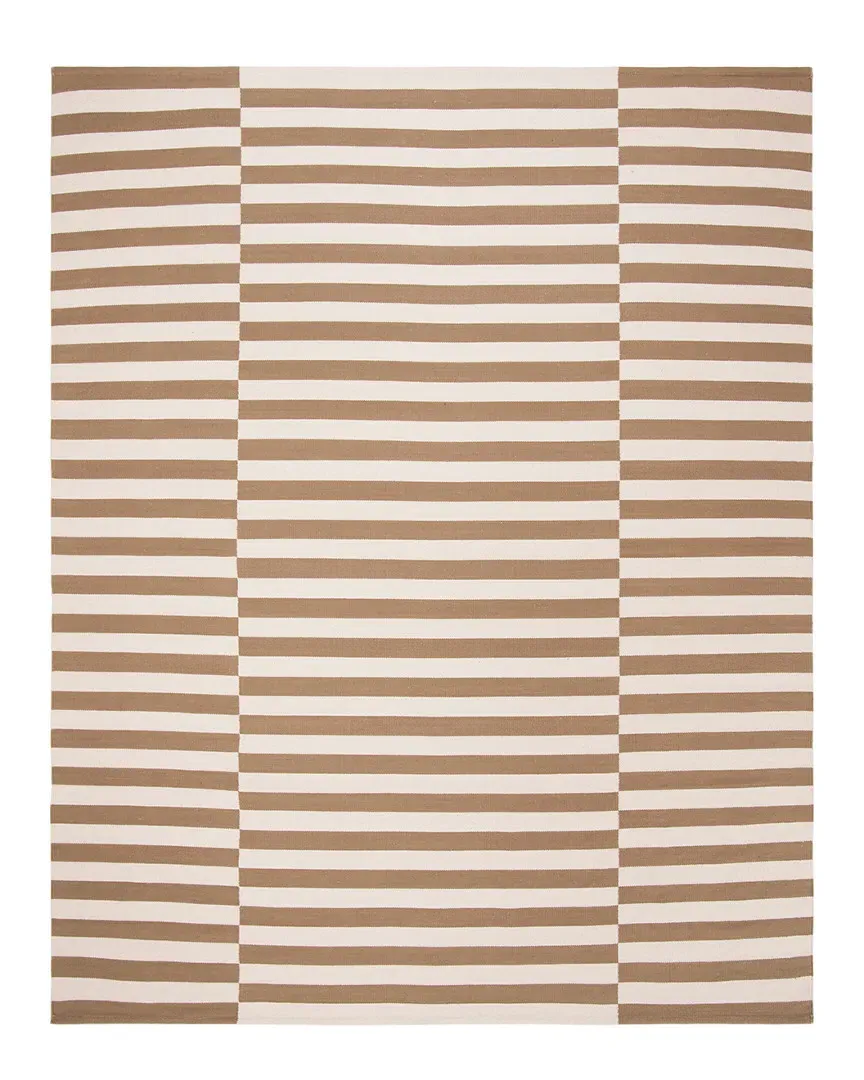 Ludlow Stripe Flatweave Rug - Sepia, Cotton