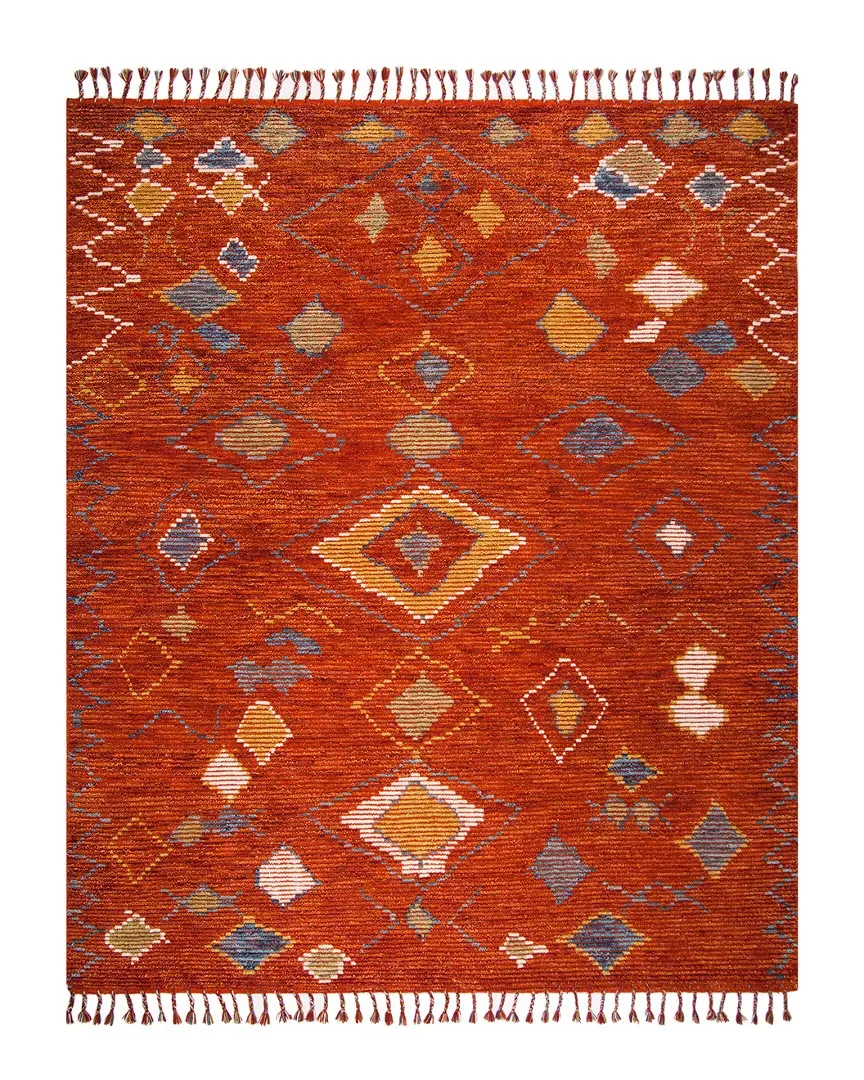Nahla Hand-Knotted Rug - Currant, Wool