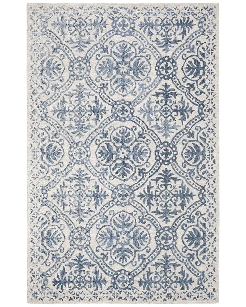 Nina Hand Tufted Rug - Navy, Wool