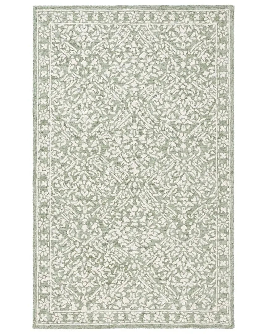 Olivier Hand Tufted Wool Rug - Sage, Ivory image