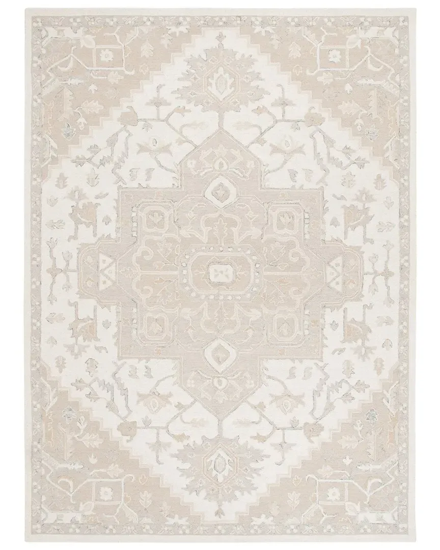 Percy Hand Tufted Rug - Ivory, Wool-Blend