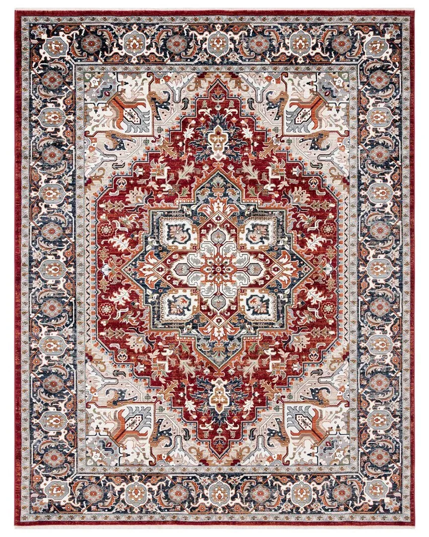 Power Loomed Area Rug - Red, Polypropylene