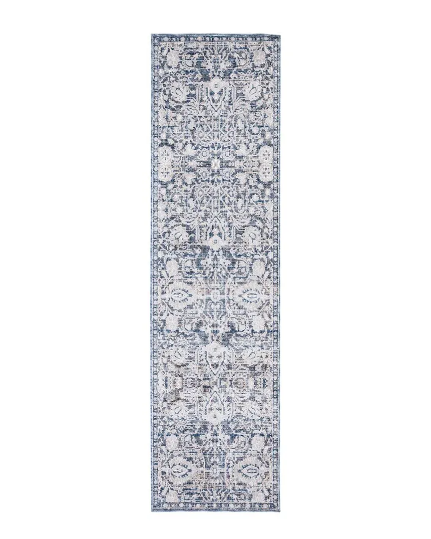 Warren Power Loomed Rug - Blue, Polyester