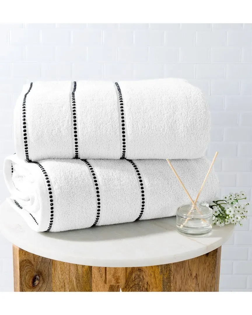 2pc Bath Sheet Towel Set - White, Cotton