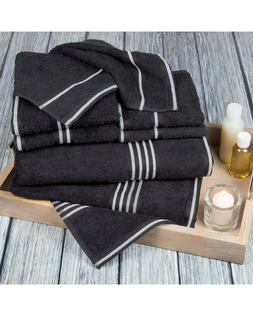 Rio 8-Piece Cotton Towel Set - Gray