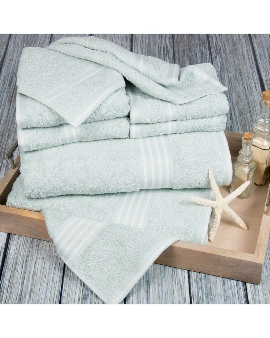 Rio 8-Piece Cotton Towel Set - Green