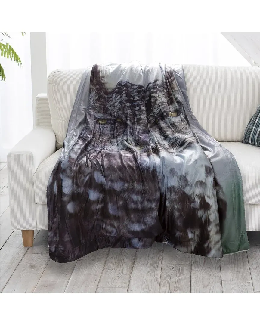 Sherpa Fleece Throw Blanket - Multi, Polyester image