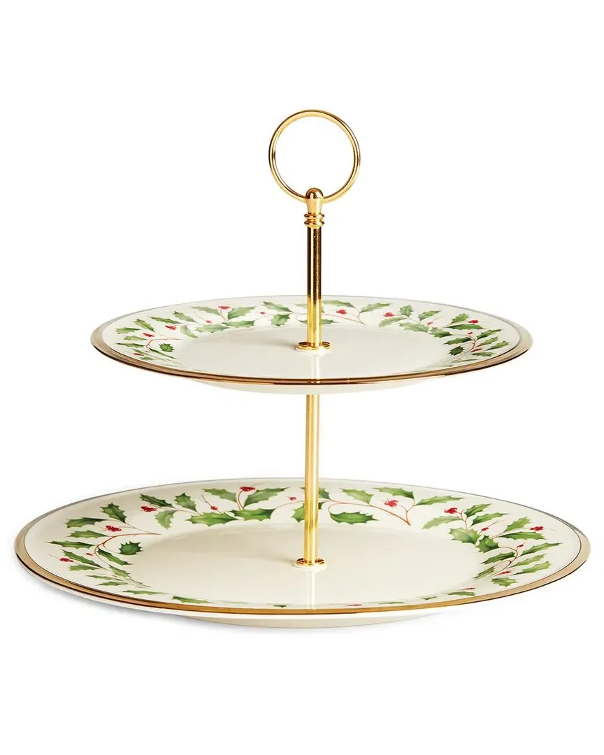 2-Tiered Server - White, Porcelain image