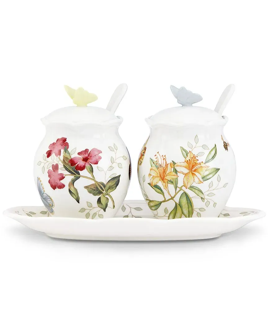 Butterfly Meadow 7-Piece Condiment Set - Multi, Porcelain image