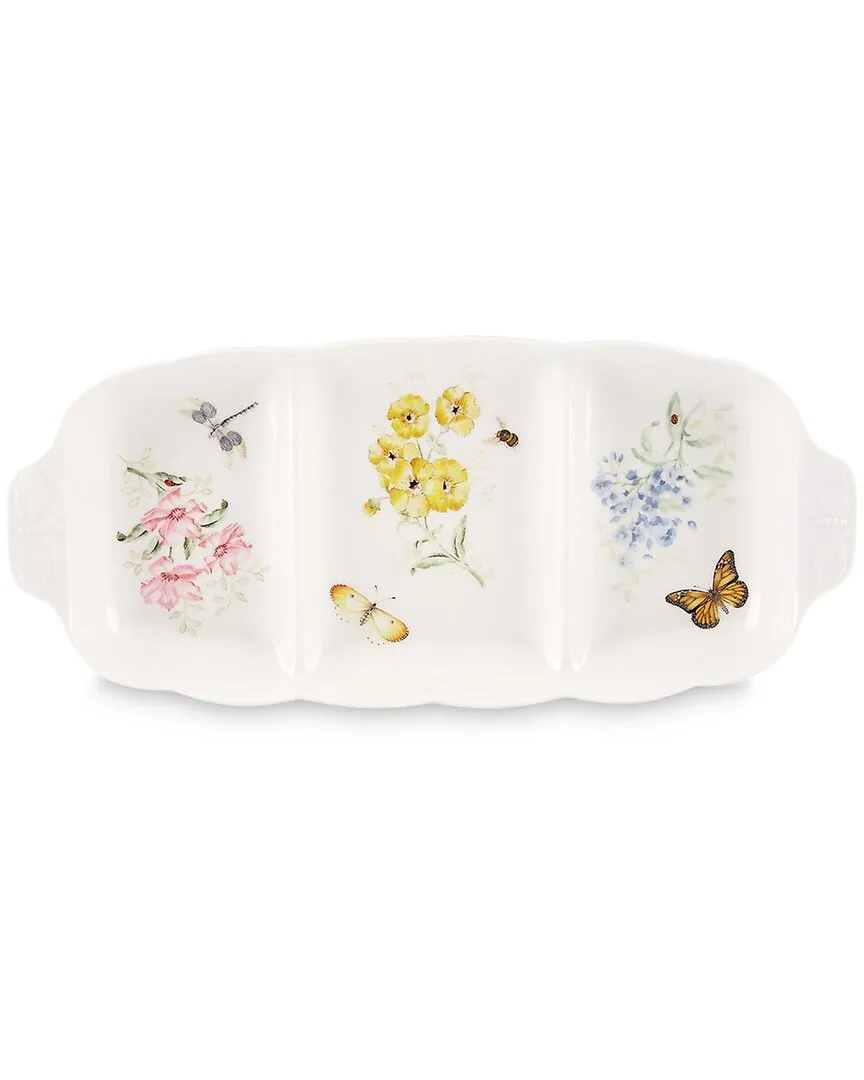 Butterfly Meadow Divided Serving Dish - Multi, Porcelain image