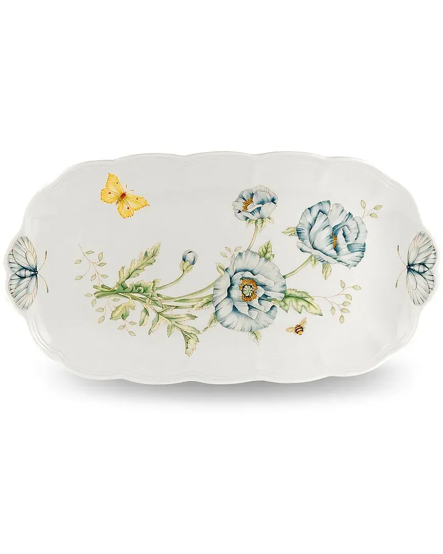 Butterfly Meadow Oblong Sandwich Tray - Multi, Porcelain image