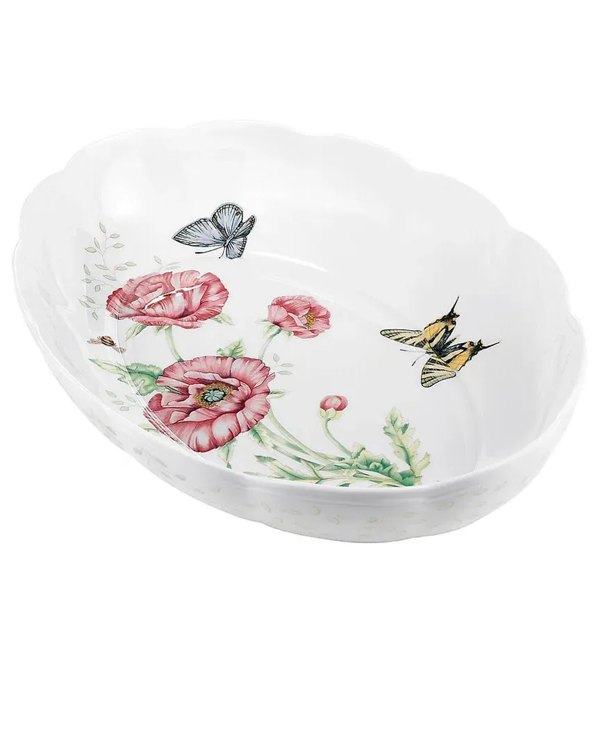 Butterfly Meadow Oval Baker - Multi, Porcelain image