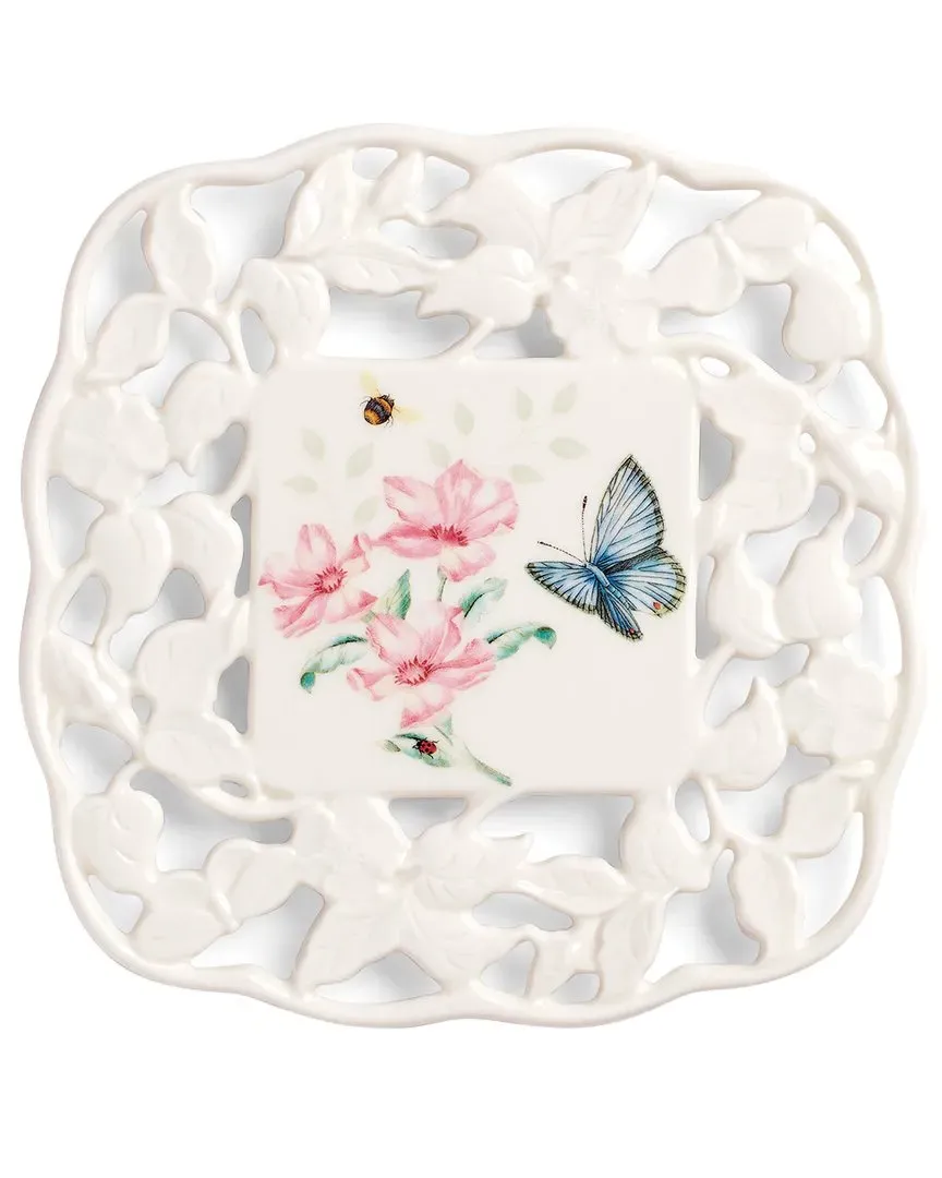 Butterfly Meadow Round Trivet - Multi, Porcelain image