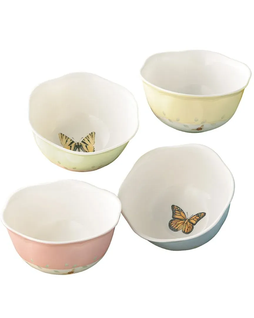 Butterfly Meadow Set of 4 Dessert Bowls - Multicolor image