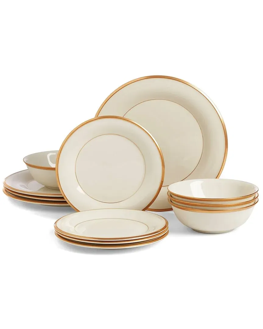 Eternal 12-Piece Dinnerware Set - White